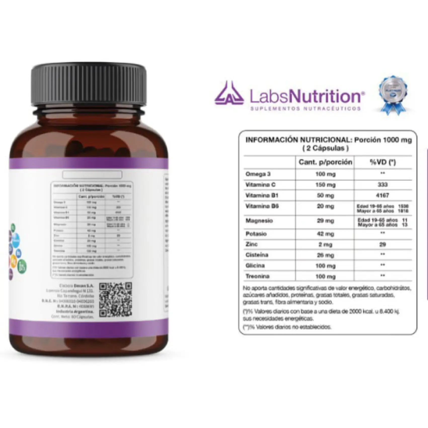 Elixir Bio-Regenerador (60 capsulas) - Imagen 2